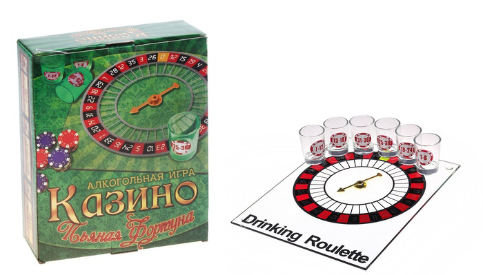 

Алкогольная игра "Пьяная фортуна": 6 рюмок