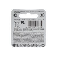 ��������� �������� Varta, Cr2025-1bl, 3�, �������, 1 ��.