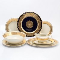   Falkenporzellan Agadir Cobalt Gold 6  25 