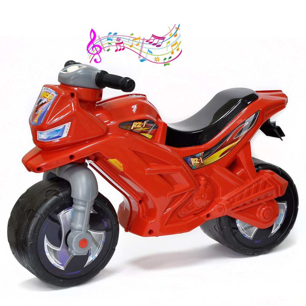 

ОР501в3 Каталка-мотоцикл беговел Racer RZ 1 с музыкой, цвет уточняйте