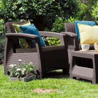    Keter Corfu Ii Weekend Set Brown
