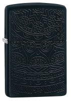  Zippo Tone On Tone Design   Black Matte, /,