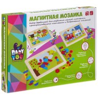 "магнитная мозаика. геометрические фигуры" - игра деревянная Bon