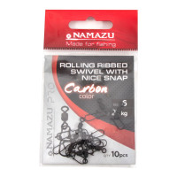    Namazu Pro Rolling Ribbed Swivel, Carbon,  6. Test-27 