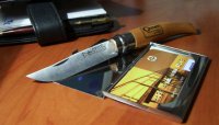    Opinel 8 Vri Folding Slim Beechwood