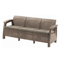   Keter Corfu Ii Love Seat Max Cappuccino