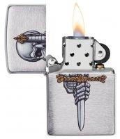  Zippo Woodchuck Cherry   Brushed Chrome, /,