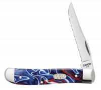   Zippo Patriotic Kirinite Smooth Mini Trapper, 89 ,  