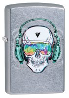  Zippo Skull Headphone   Street Chrome, /, 
