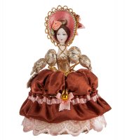 Rk-733 кукла-шкатулка дама с веером