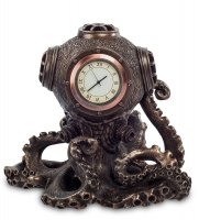 Ws-189 статуэтка-часы в стиле стимпанк осьминог