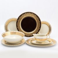   Falkenporzellan Agadir Brown Gold 6  25 