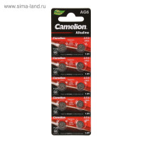 ��������� ����������� Camelion Mercury Free, Ag6 (371, Lr921)-10bl, 1.5�, �������, 10 ��.