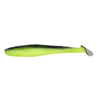 Yaman Pro Flatter Shad, 10.2 ,  #32-black Red Flake,  5 .