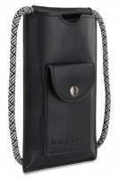 Сумка-чехол для мобильного телефона Bugatti Almata, чёрная, полиуретан, 11