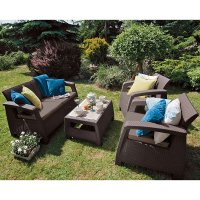    Keter Corfu Ii Set Brown