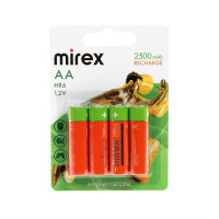 ����������� Mirex, Ni-mh, Aa, Hr6-4bl, 1.2�, 2500 ���, �������, 4 ��.