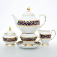   Falkenporzellan Valencia Cobald Gold  6  17 