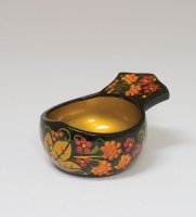 Солонка резная (хохлома)
