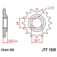   Jtf1529-17, F1529-17, Jt Sprockets,  530, 17 