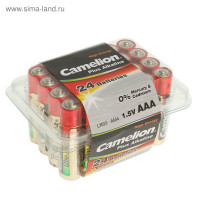   Camelion Plus Alkaline, Aaa, Lr03-24box (lr03-pb24), 1.5,  24 .