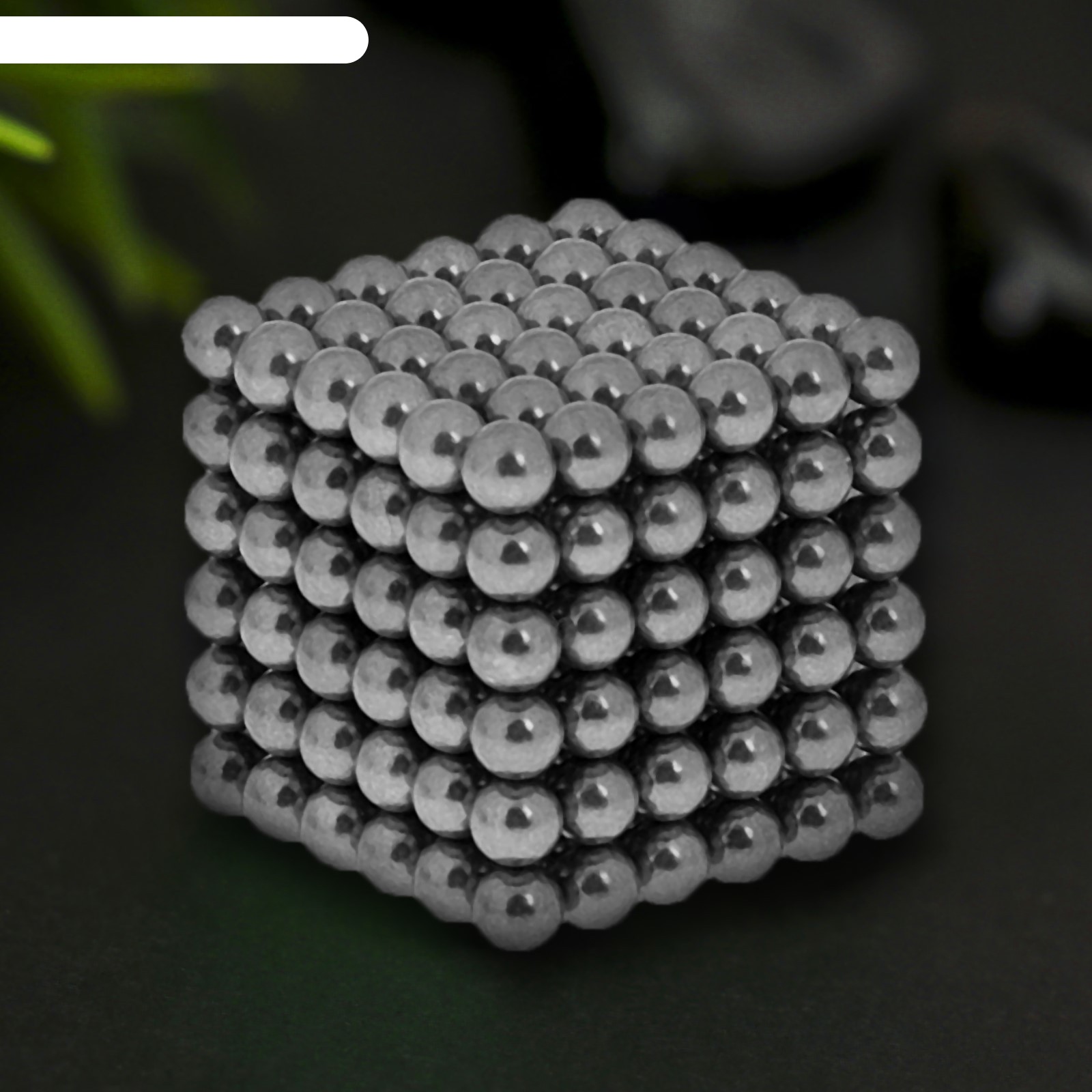 

Неокуб черное серебро, 216 шариков d=0,5 см