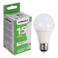   Generica A60, 15 , , 4000 , E27, 230 , Ll-a60-15-230-40-e27-g