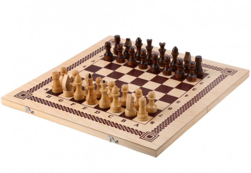 Игра три в одном (шахматы, шашки, нарды) (орлов)