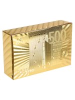 Карты игральные пластиковые золотые 500 евро (54 шт.)