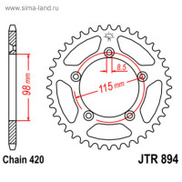 ������ �������, Jt Sprockets R894-46, ���� 420, 46 ������