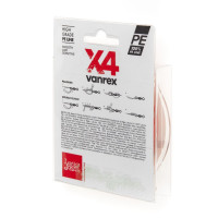   Lucky John Vanrex 4 Braid Fluo Orange 125 , 0,14 