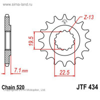   Jt Sprockets Jtf434-16,  520, 16 