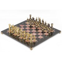 Шахматы "римские" бронза креноид 400х400 мм