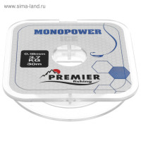  Premier Fishing Monopower Ice,  0.18 ,  3.7 , 30 , , 