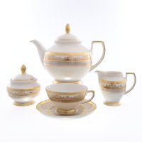    6  Falkenporzellan Cream Gold Gp 17 
