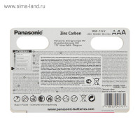   Panasonic Zinc Carbon, Aaa, R03-10bl, 1.5, , 10 .