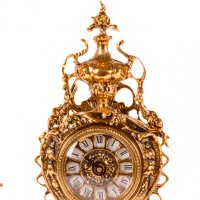 Часы каминные с канделябрами на 3 рожка, набор из 3 предм.