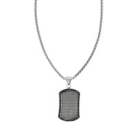  Zippo Black Crystal Pendant Necklace, -,  