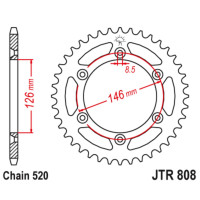 ������ ������� Jt Sprockets 808.49sc, ���� 520, 49 ������