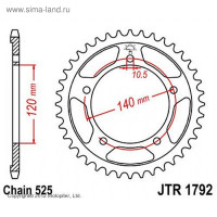   Jtr1792-48, R1792-48, Jt Sprockets,  525, 48 