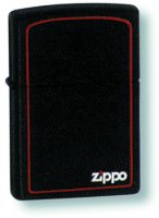 218zb  Zippo Blk W/border Zippo