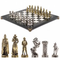 Шахматы "рыцари" 36х36 см мрамор