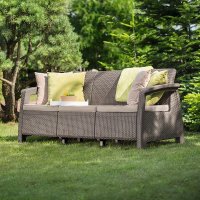   Keter Corfu Ii Love Seat Max Cappuccino