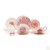 �������� ������ Falkenporzellan Corallo Red Gold �� 6 ������ 26 ���������