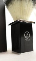 Помазок Titan 100% нат. щетина серебристого барсука, ручка - мат. алюминий