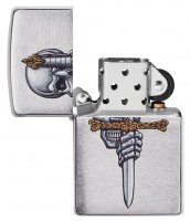  Zippo Woodchuck Cherry   Brushed Chrome, /,