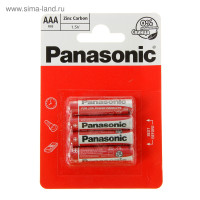   Panasonic Zinc Carbon, Aaa, R03-4bl, 1.5, , 4 .