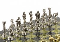 Подарочные шахматы "олимпийские игры" 32х32 см змеевик