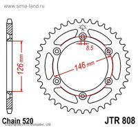  , Jt Sprockets R808-41,  520, 41 