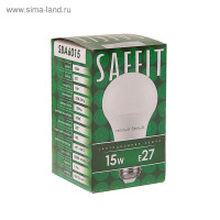   Saffit Sba6015, A60, E27, 15 , 230 , 2700 , 1500 , 220, 11860 
